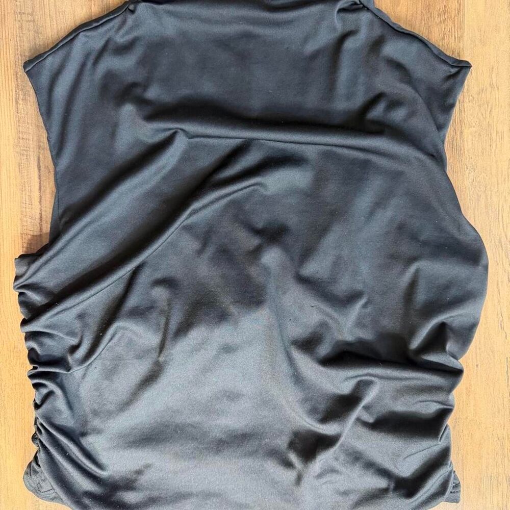Women’s black cowl neck sleeveless blouse size large